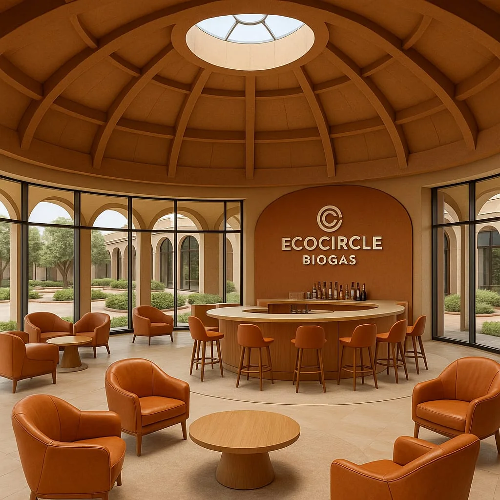 EcoCircle Biogas project stakeholder and visitor space concept